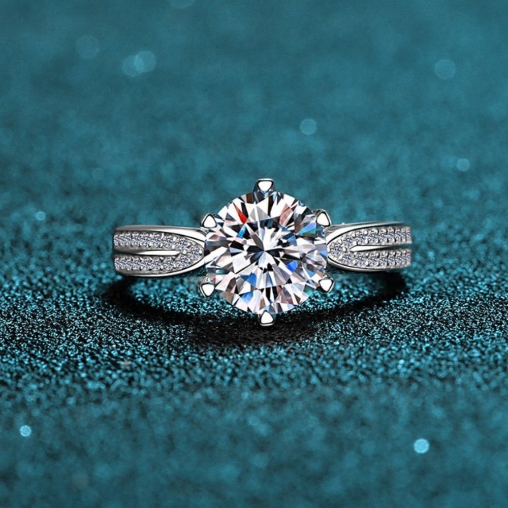 Certified 1ct. t.w. Moissanite Diamond Solitaire Wedding Engagement Ring NEW - Picture 12 of 15